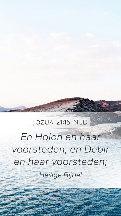 Jozua 21:15 NLD Bible Verse Image