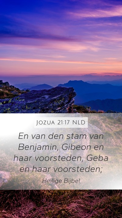 Jozua 21:17 NLD Bible Verse Image