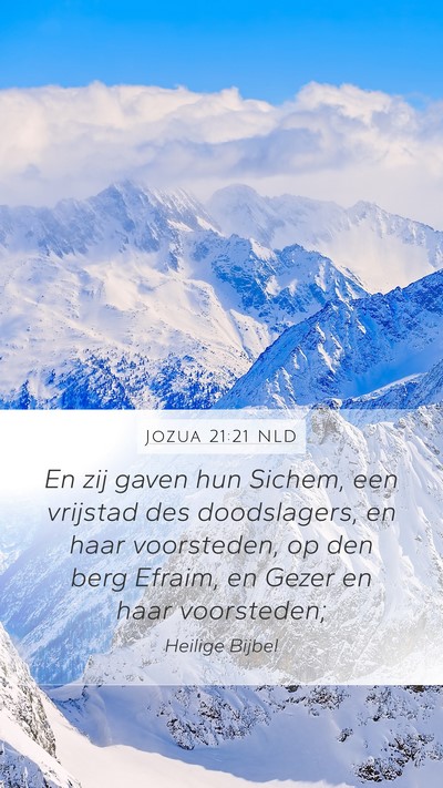 Jozua 21:21 NLD Bible Verse Image