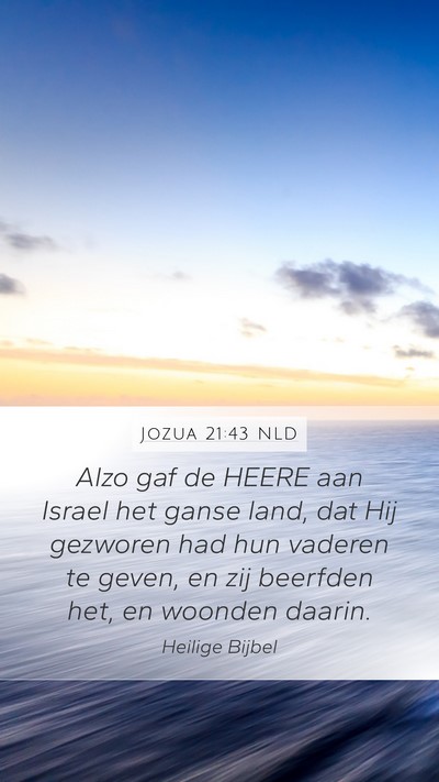 Jozua 21:43 NLD Bible Verse Image