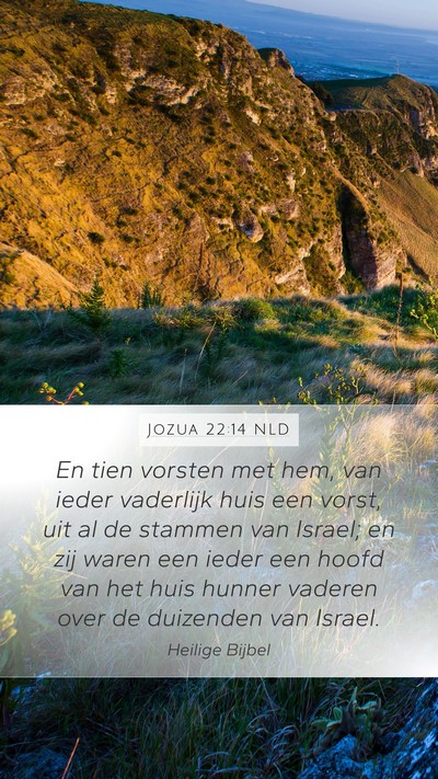 Jozua 22:14 NLD Bible Verse Image