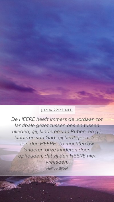 Jozua 22:25 NLD Bible Verse Image