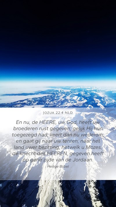 Jozua 22:4 NLD Bible Verse Image