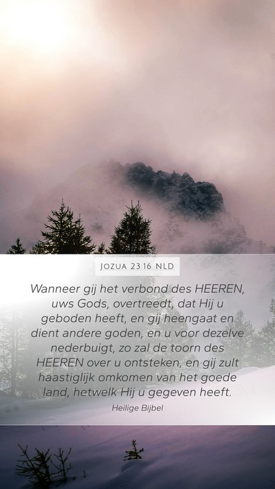 Jozua 23:16 NLD Bible Verse Image