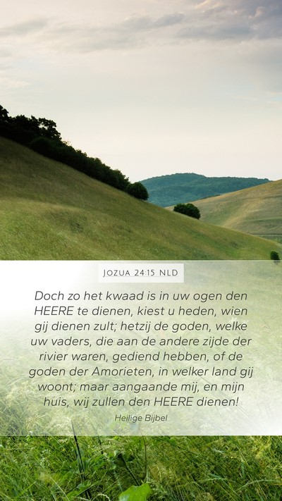 Jozua 24:15 NLD Bible Verse Image