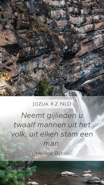 Jozua 4:2 NLD Bible Verse Image