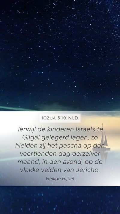Jozua 5:10 NLD Bible Verse Image