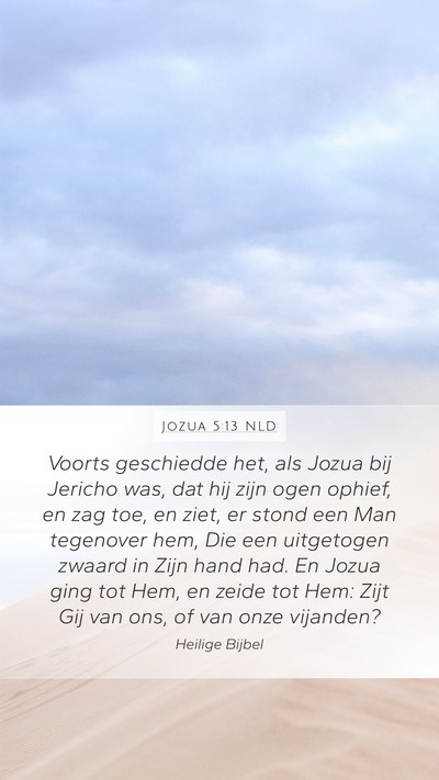 Jozua 5:13 NLD Bible Verse Image