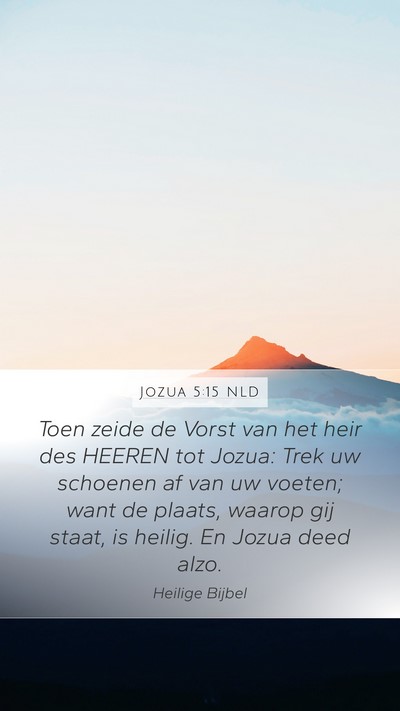 Jozua 5:15 NLD Bible Verse Image