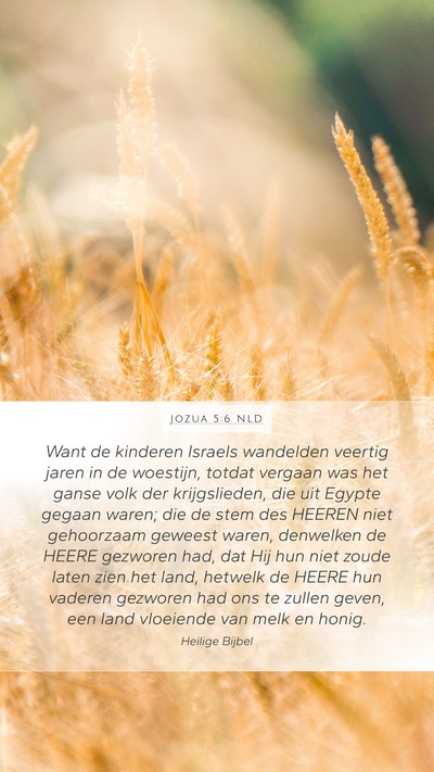 Jozua 5:6 NLD Bible Verse Image