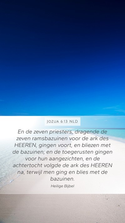 Jozua 6:13 NLD Bible Verse Image