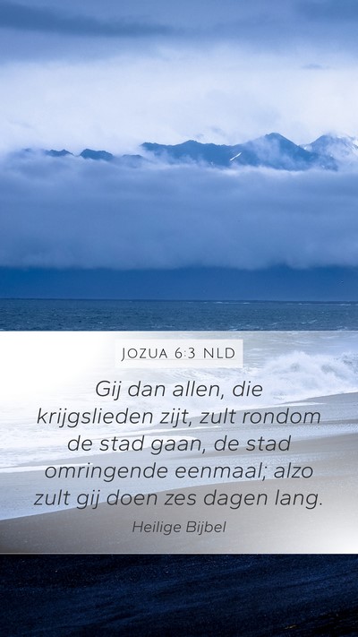 Jozua 6:3 NLD Bible Verse Image