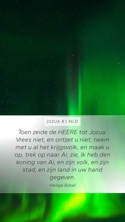 Jozua 8:1 NLD Bible Verse Image