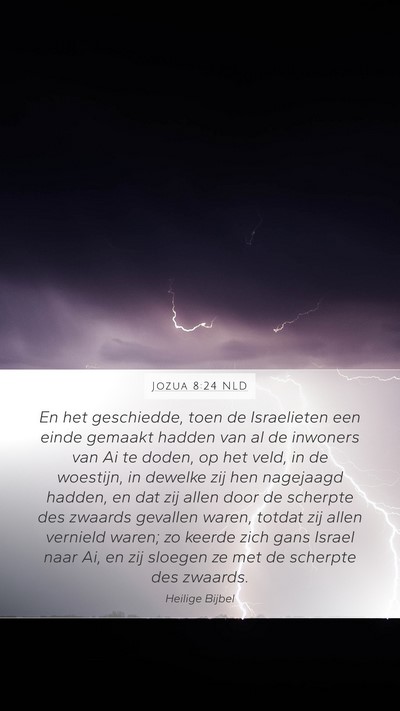 Jozua 8:24 NLD Bible Verse Image