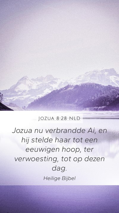Jozua 8:28 NLD Bible Verse Image