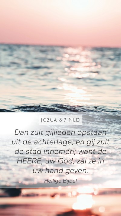 Jozua 8:7 NLD Bible Verse Image