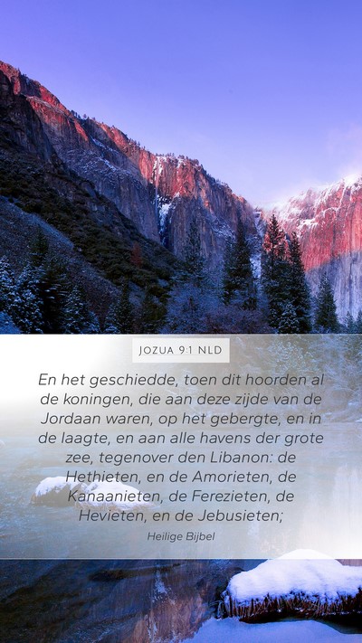 Jozua 9:1 NLD Bible Verse Image