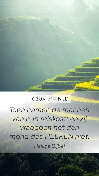 Jozua 9:14 NLD Bible Verse Image