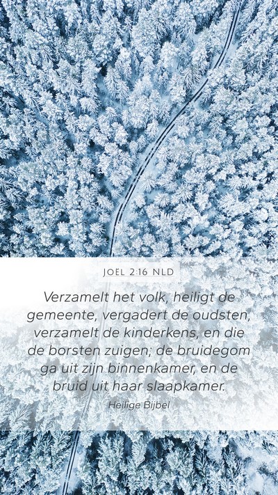 Joël 2:16 NLD Bible Verse Image