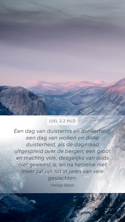 Joël 2:2 NLD Bible Verse Image