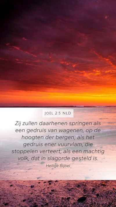 Joël 2:5 NLD Bible Verse Image