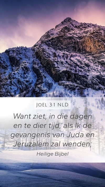 Joël 3:1 NLD Bible Verse Image
