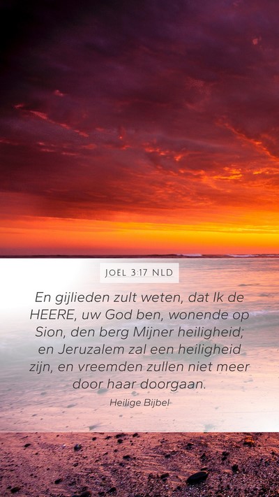 Joël 3:17 NLD Bible Verse Image