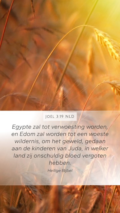 Joël 3:19 NLD Bible Verse Image