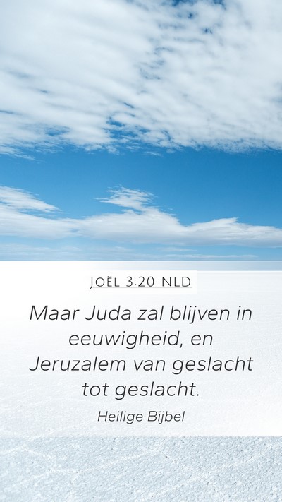 Joël 3:20 NLD Bible Verse Image