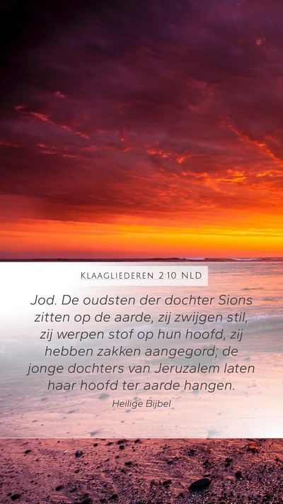 Klaagliederen 2:10 NLD Bible Verse Image