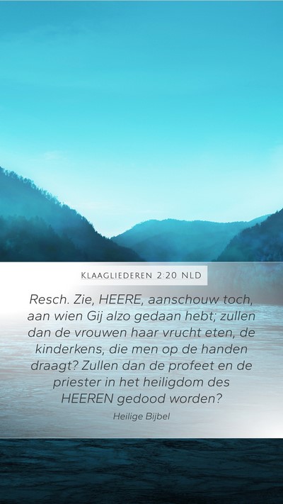 Klaagliederen 2:20 NLD Bible Verse Image
