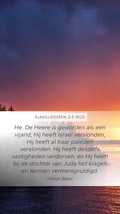 Klaagliederen 2:5 NLD Bible Verse Image