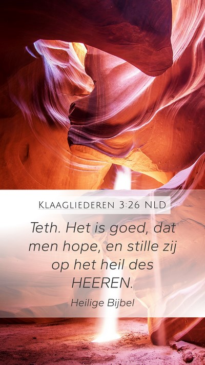 Klaagliederen 3:26 NLD Bible Verse Image