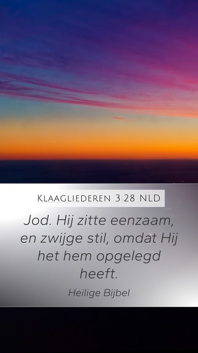 Klaagliederen 3:28 NLD Bible Verse Image