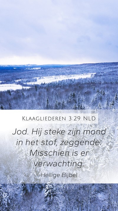 Klaagliederen 3:29 NLD Bible Verse Image