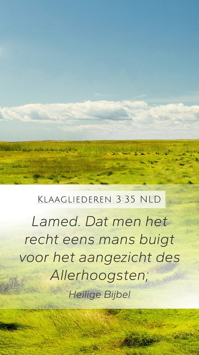 Klaagliederen 3:35 NLD Bible Verse Image