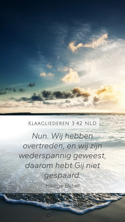 Klaagliederen 3:42 NLD Bible Verse Image