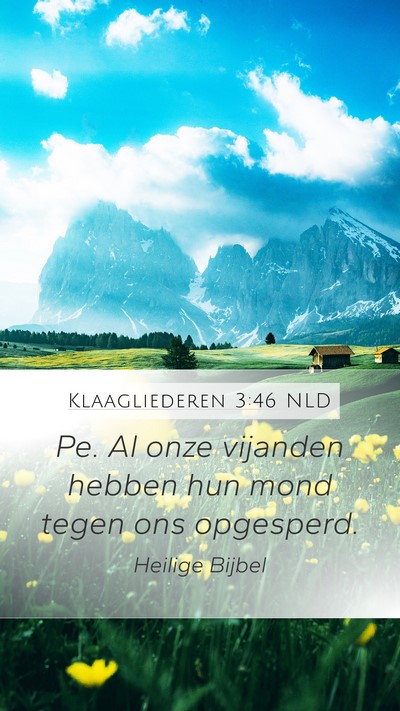 Klaagliederen 3:46 NLD Bible Verse Image
