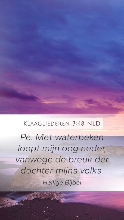 Klaagliederen 3:48 NLD Bible Verse Image