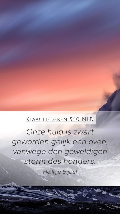 Klaagliederen 5:10 NLD Bible Verse Image