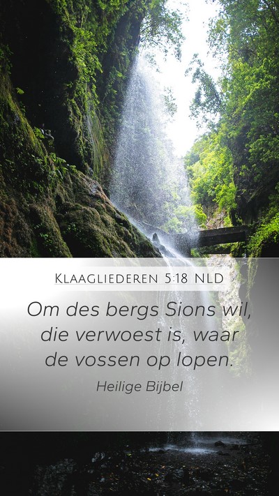 Klaagliederen 5:18 NLD Bible Verse Image