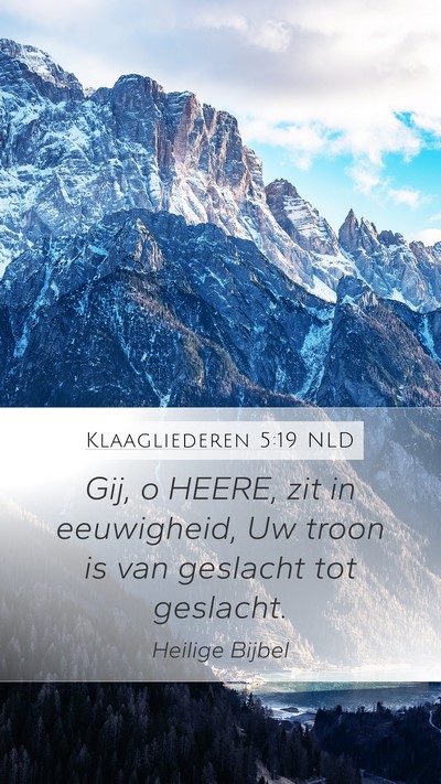 Klaagliederen 5:19 NLD Bible Verse Image