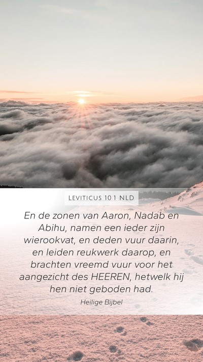 Leviticus 10:1 NLD Bible Verse Image