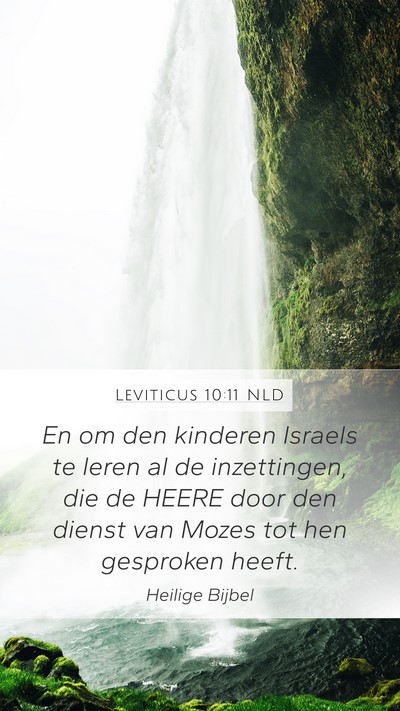 Leviticus 10:11 NLD Bible Verse Image