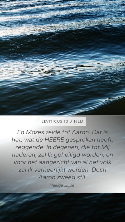 Leviticus 10:3 NLD Bible Verse Image