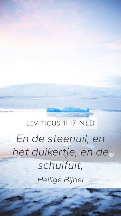 Leviticus 11:17 NLD Mobile Phone Wallpaper - En de steenuil, en het duikertje, en de - Mobile Bible Verse Wallpaper