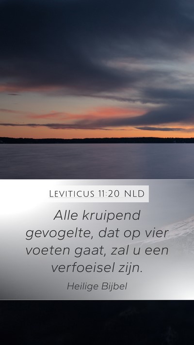 Leviticus 11:20 NLD Bible Verse Image