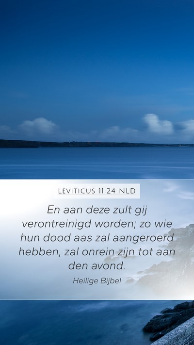 Leviticus 11:24 NLD Bible Verse Image