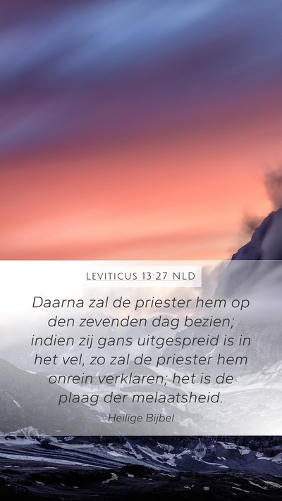 Leviticus 13:27 NLD Bible Verse Image