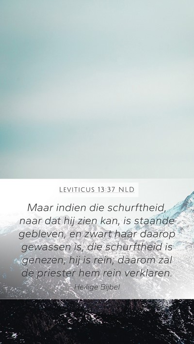 Leviticus 13:37 NLD Mobile Phone Wallpaper - Maar indien die schurftheid, naar dat hij zien - Mobile Bible Verse Wallpaper